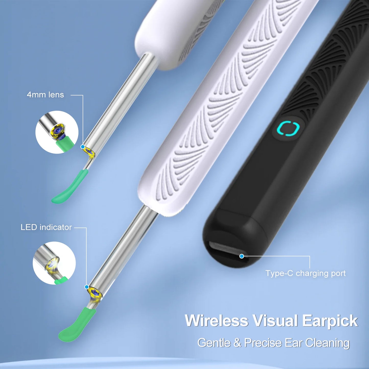 Wireless HD Ear Camera Otoscope – Wax Removal Kit