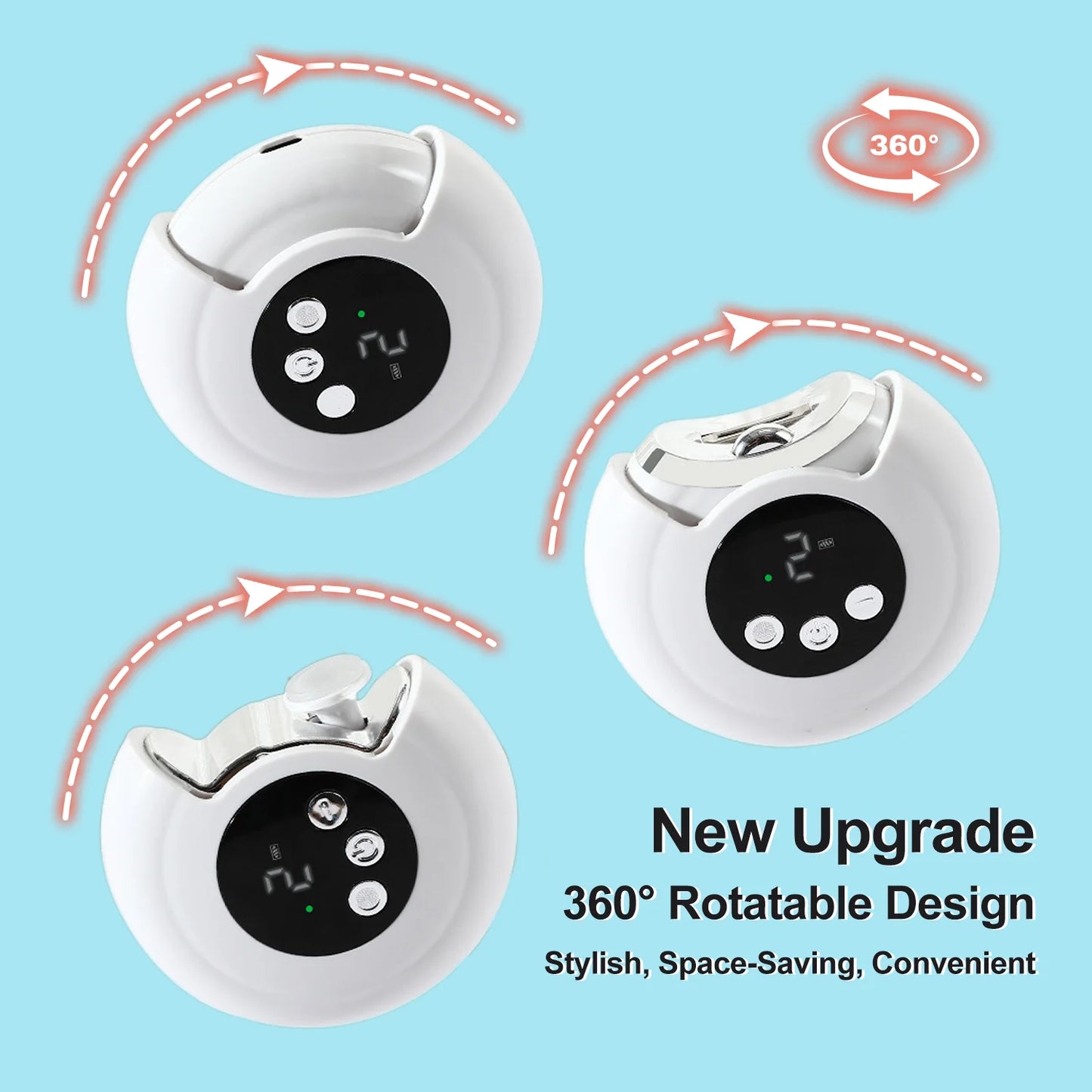 Electric Nail Trimmer with Light & Polisher