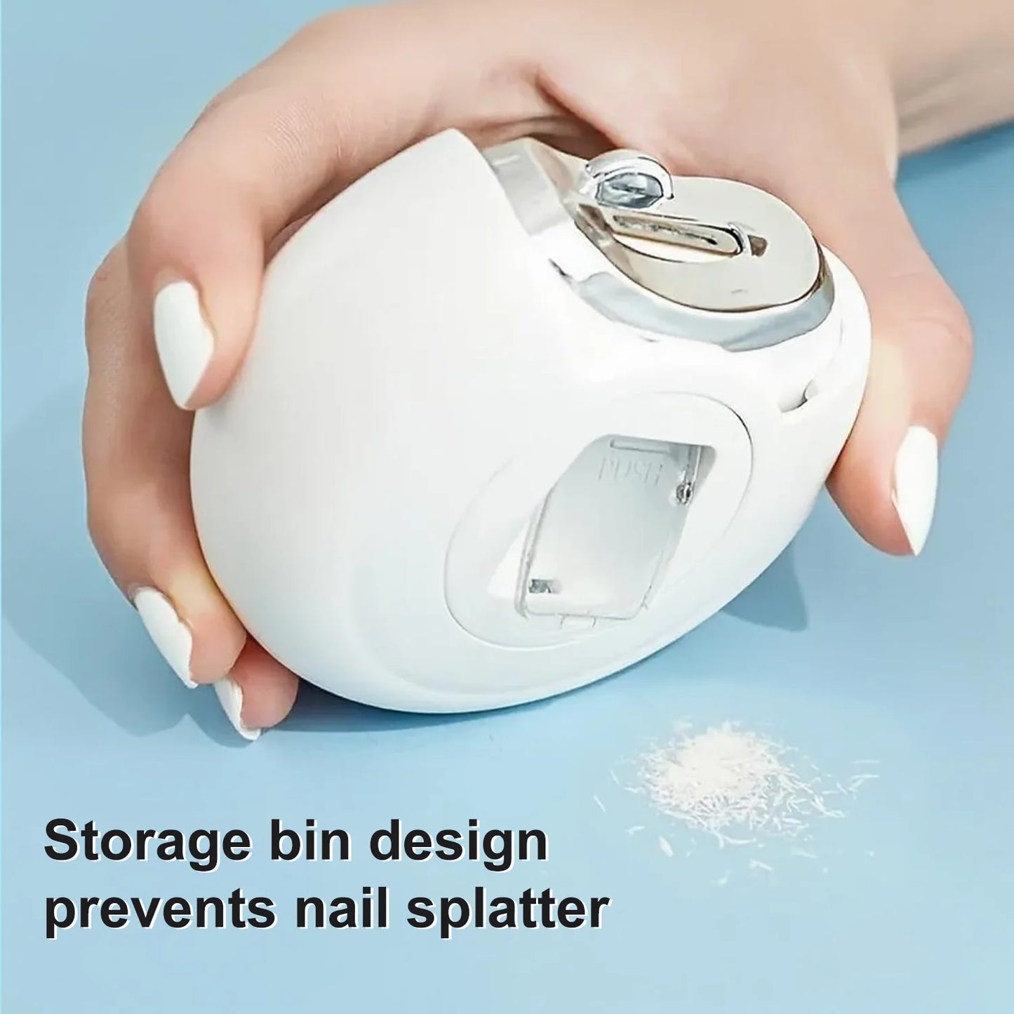 Electric Nail Trimmer with Light & Polisher