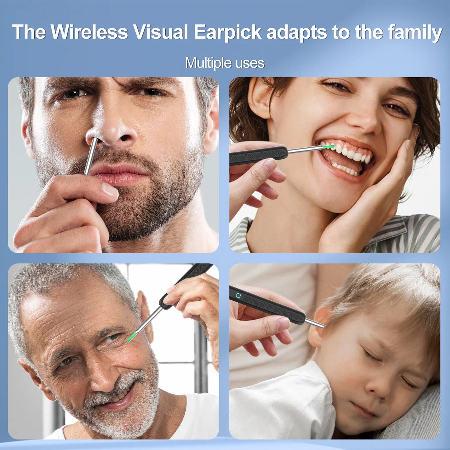 Wireless HD Ear Camera Otoscope – Wax Removal Kit