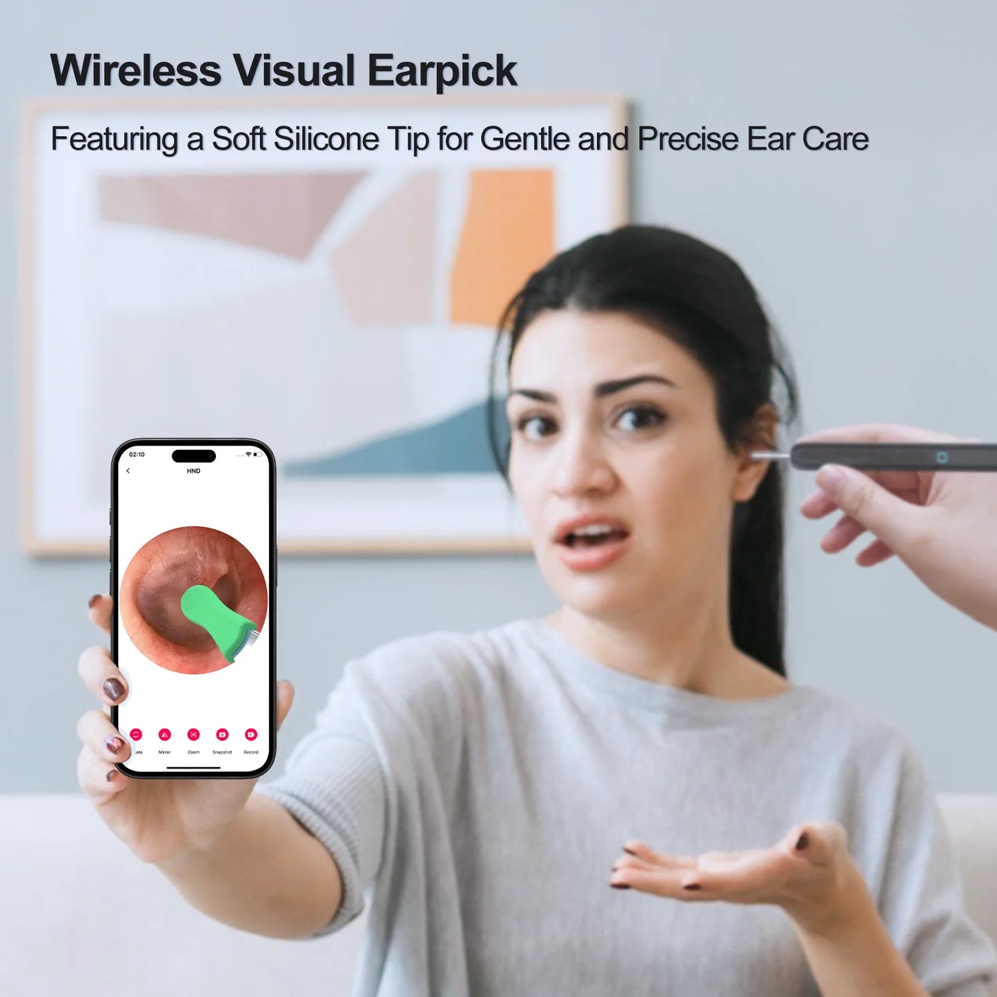 Wireless HD Ear Camera Otoscope – Wax Removal Kit