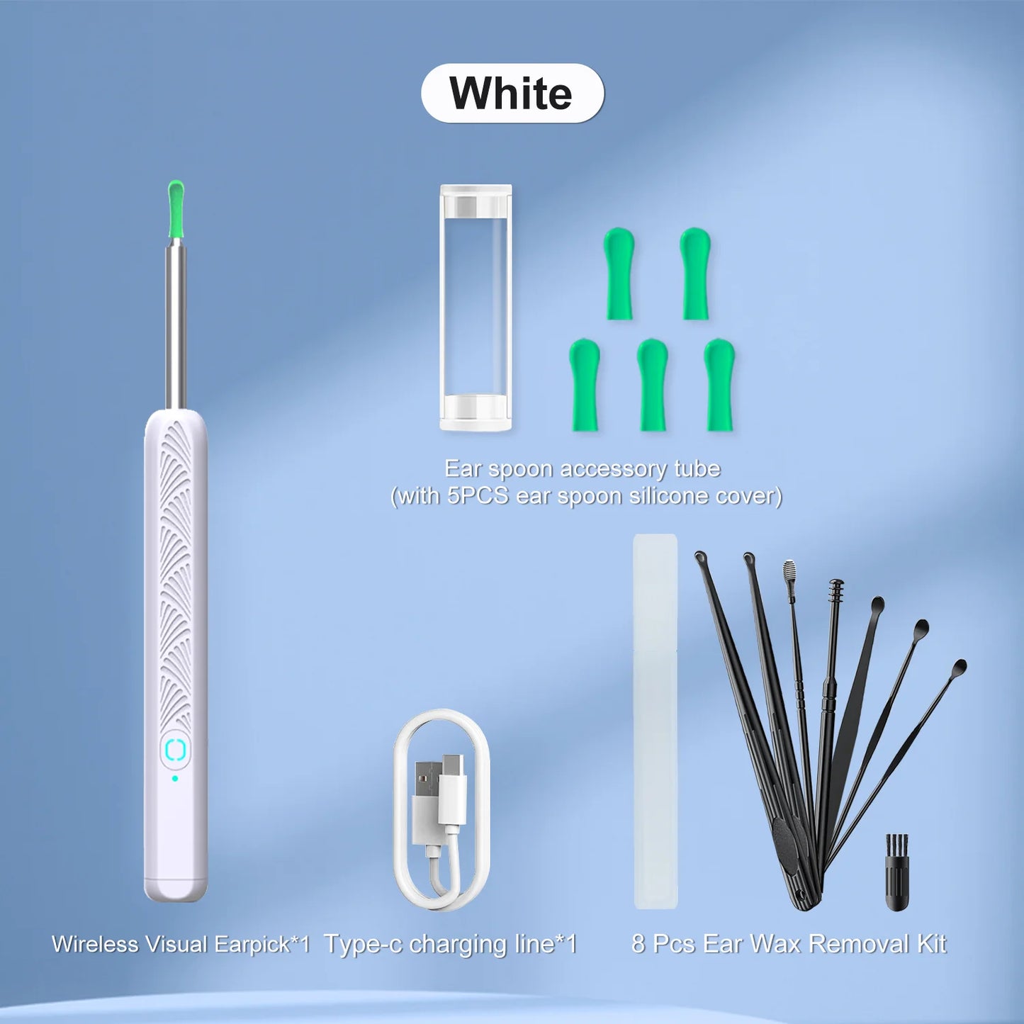 Wireless HD Ear Camera Otoscope – Wax Removal Kit